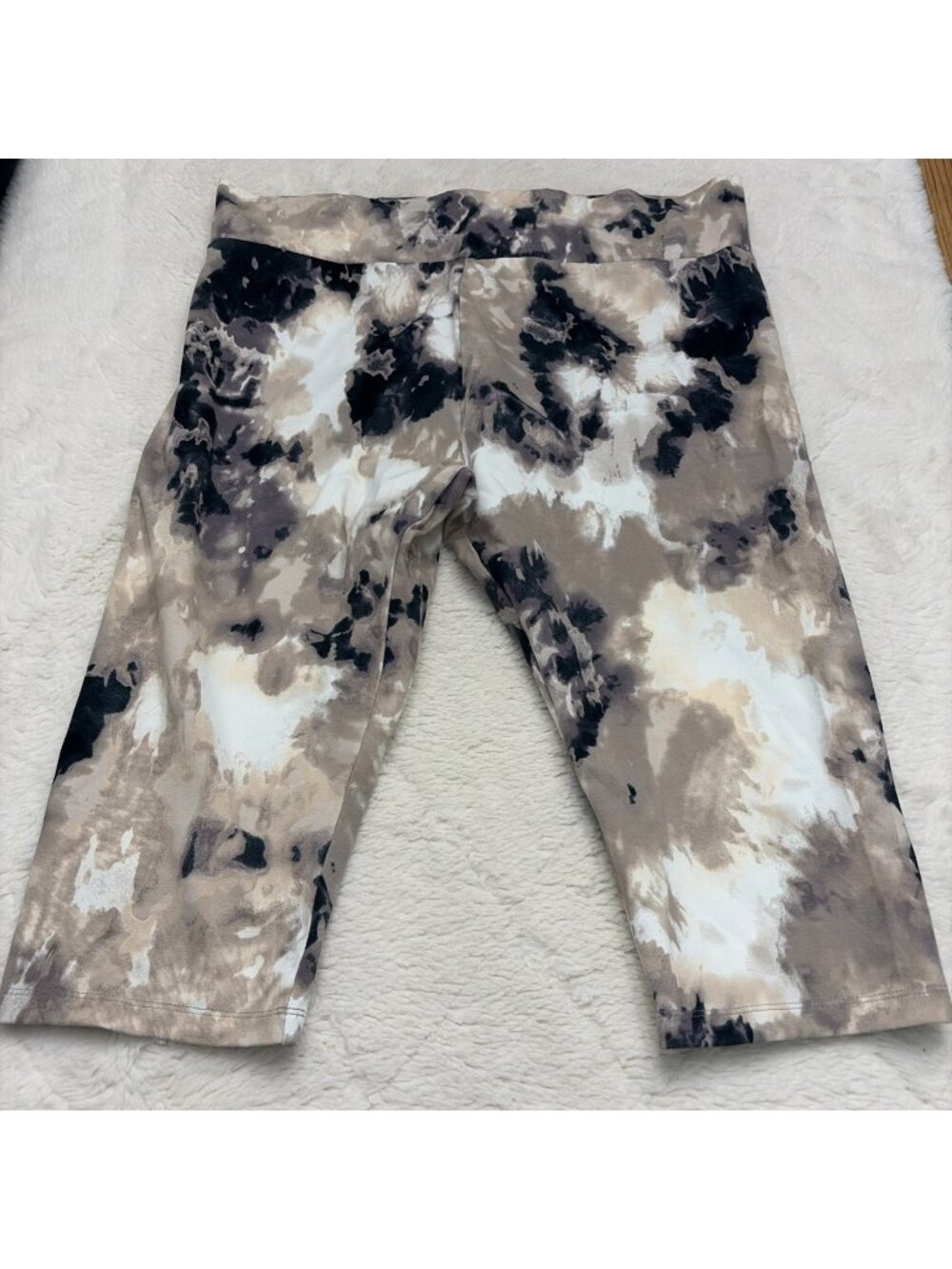Lori Goldstein LOGO Lounge Womens L Petite Pull On Tie Dye Capri Pants